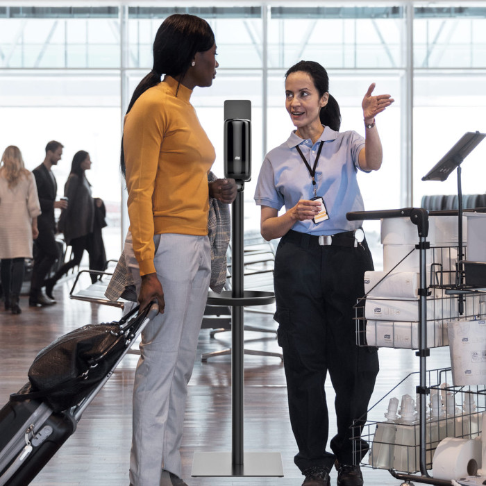 Напольная стойка для дозатора антисептика S1/S4/F1