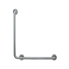 Поручень для людей з інвалідністю кутовий 90° 600×600 мм нержавіюча сталь сатин