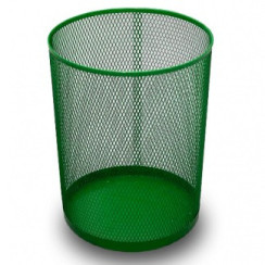Ажурний кошик для паперів зелений