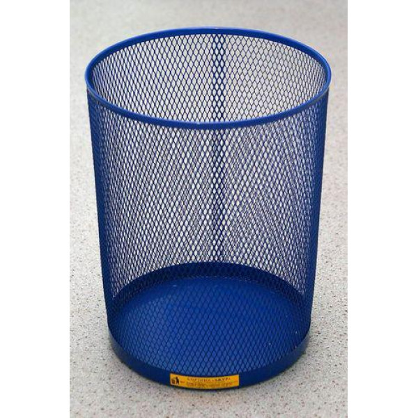 Ажурний кошик для паперів синій
