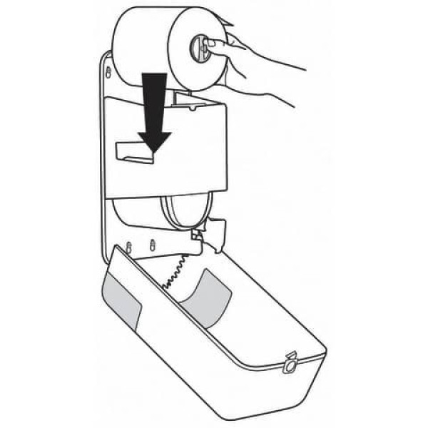 Диспенсер для туалетного паперу в міді рулонах Mid-size на 2 рулони