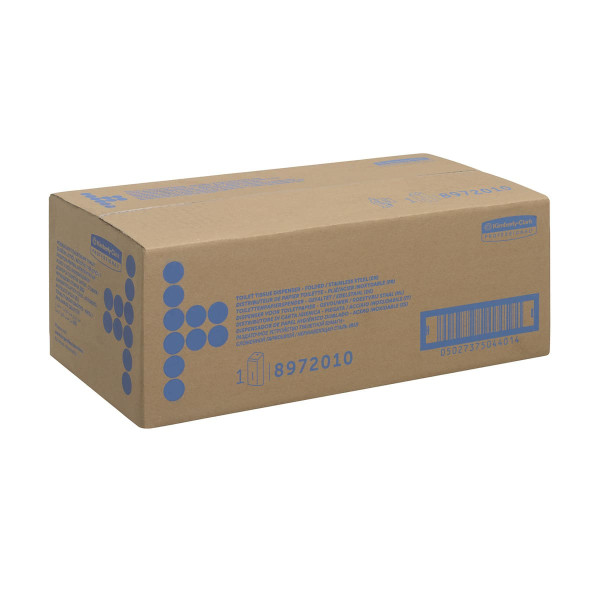 Диспенсер Kimberly-Clark для листового туалетного паперу металевий