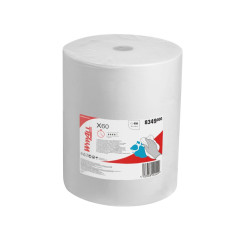 Нетканий матеріал для протирання в рулонах Wyp Kimberly-Clark Х60 білий 1 шар 650 листів 1 рулон