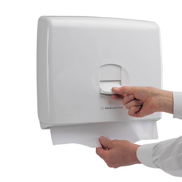 Aquarius Диспенсер Kimberly-Clark для індивідуальних покриттів на сидіння унітазу білий