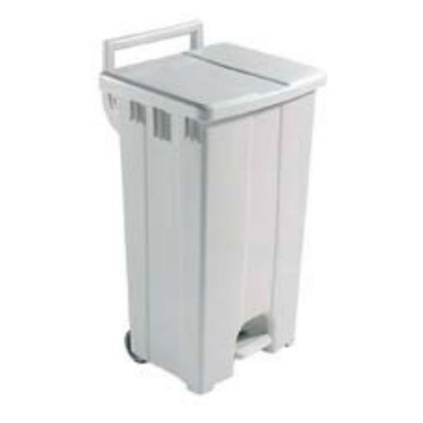 Контейнер для сміття з колісками без кришки на 90л.