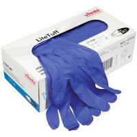 Рукавички нітрилові клінінгові Vileda Prof LiteTuff сині розмір M 100 шт