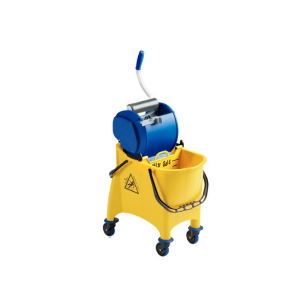 Візок-відро для прибирання Filmop Maxi Jolly з роликовим віджимом та перегородкою  30 л