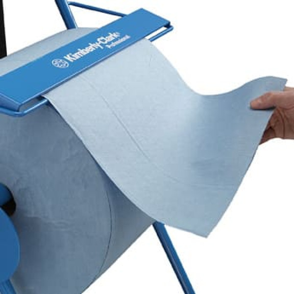Підлоговий диспенсер Kimberly-Clark для матеріалу для протирання в рулонах синій