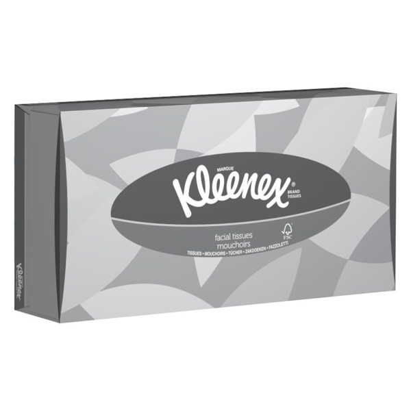 Серветки для обличчя Kleenex білі 2 шари 100 шт