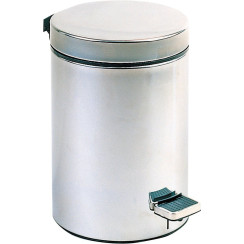Відро з педаллю для сміття 12 л сатинова нержавіюча сталь