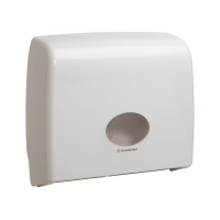 Диспенсер Aquarius Kimberly-Clark Aquarius Non-Stop для туалетного паперу в рулонах Mini Jumbo на 2 рулони білий