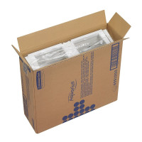 Диспенсер Aquarius Kimberly-Clark Aquarius Non-Stop для туалетного паперу в рулонах Mini Jumbo на 2 рулони білий